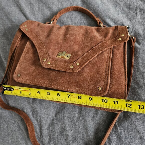 Mango Suede Messanger Bag with adjustable crossbody strap - Picture 9 of 10